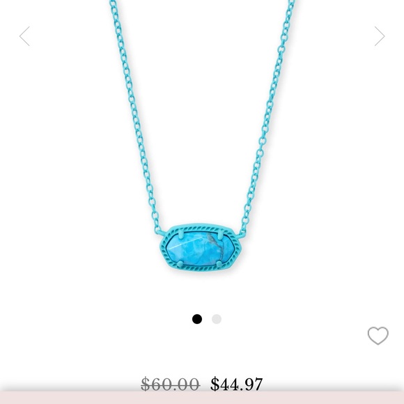 Jewelry - Kendra Scott Elisa matte necklace in Aqua Howlite